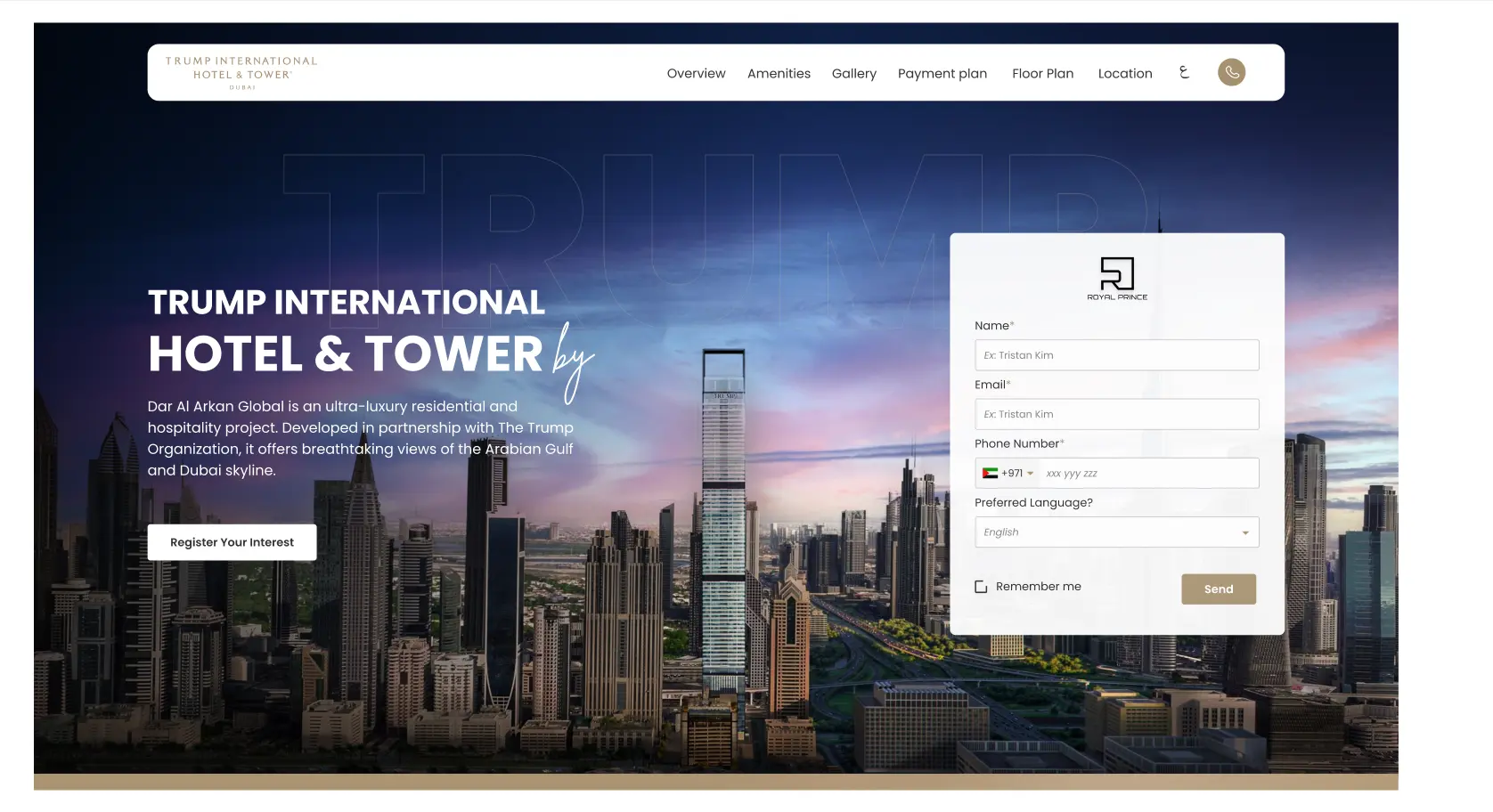 Hotel website — hospitality and booking