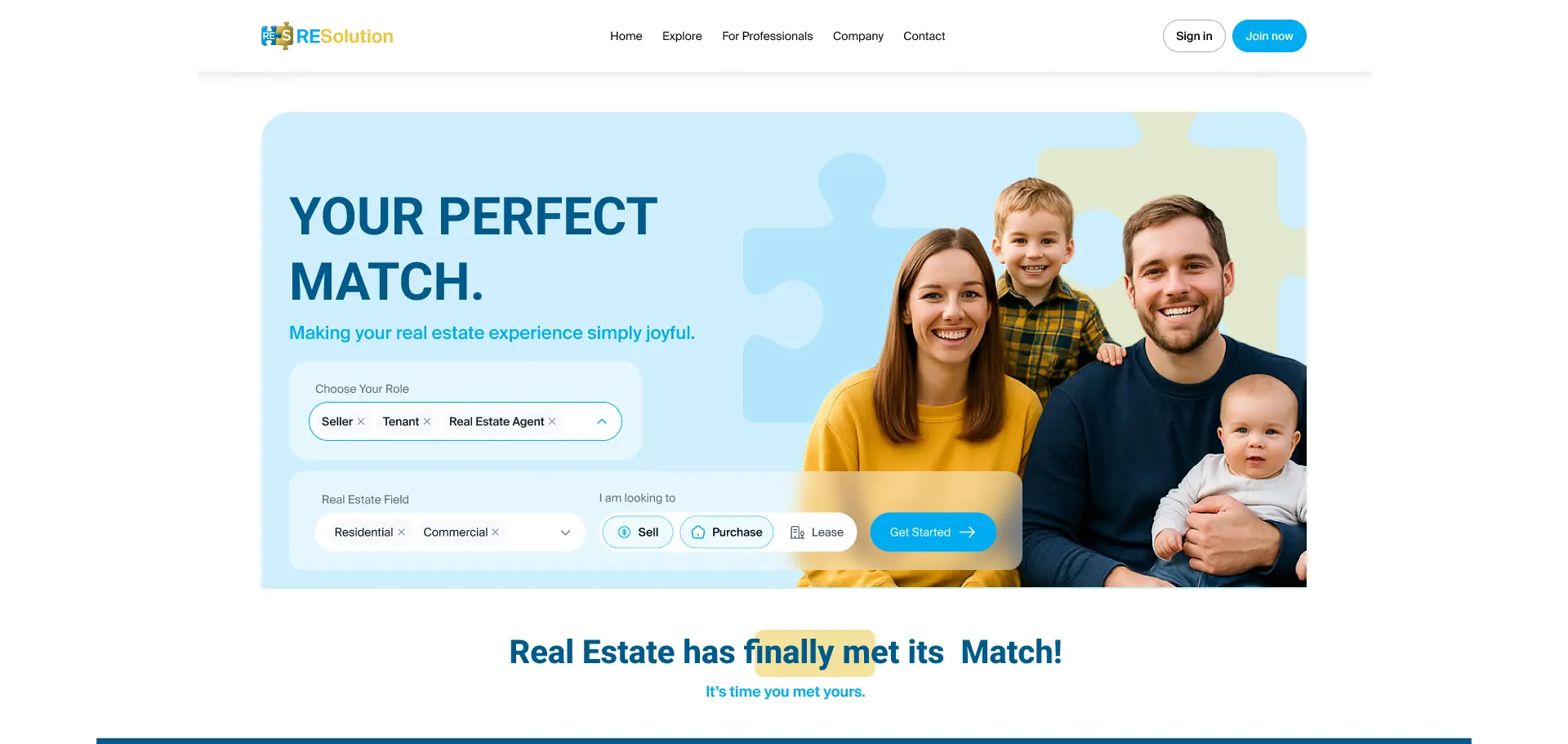 Resolution project — web design and development